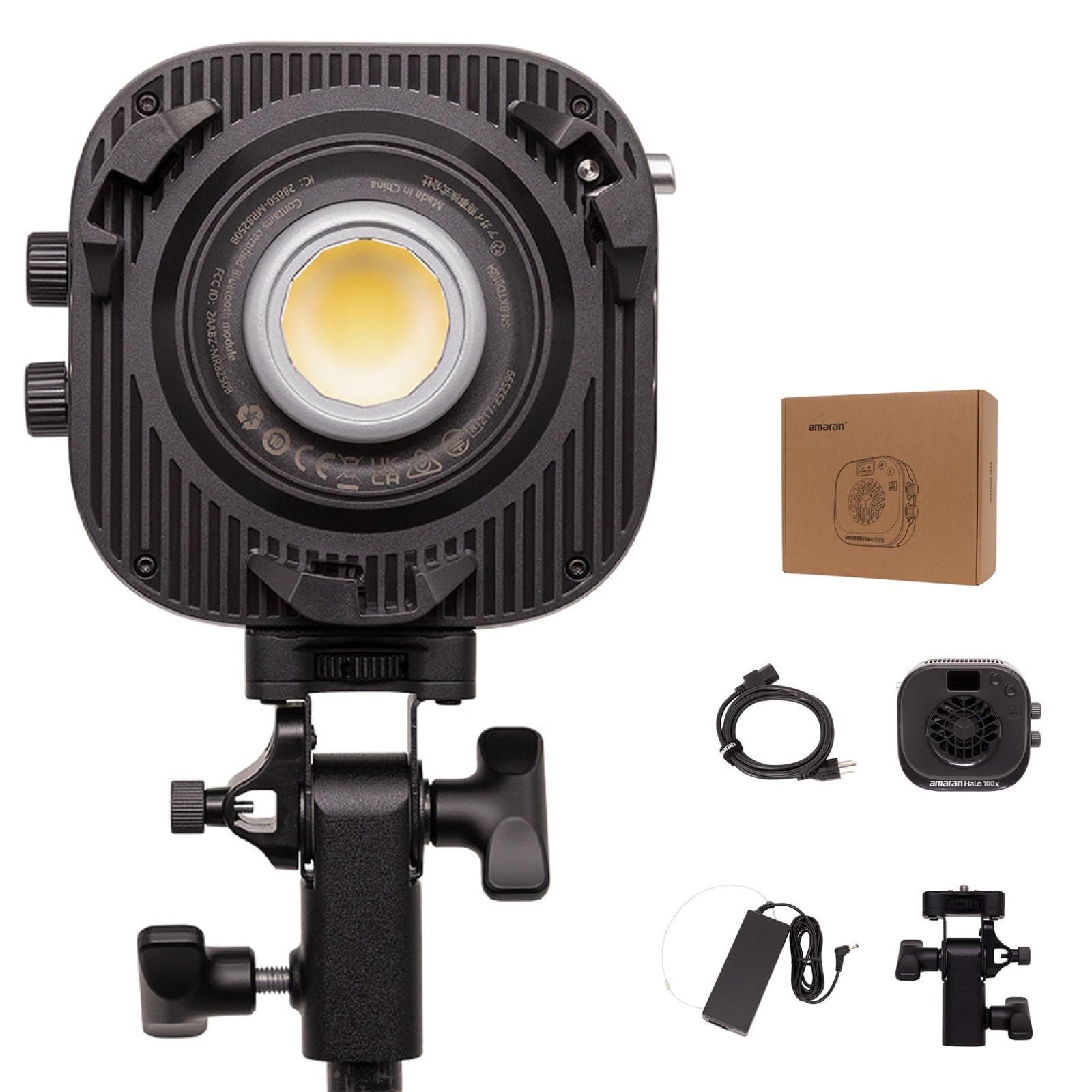 Amaran Halo 100x 100W Bi-Color COB Monolight – 4,890 Lux, CCT